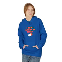 Image 1 of Hoodie — "I Didn't Wanna Be Perky" Cute Cat Graphic Pullover-1fe523f5