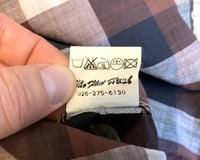 Image 9 of Flat Head jeans western snap button knit plaid shirt, size 38 (S)