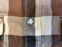 Image 8 of Flat Head jeans western snap button knit plaid shirt, size 38 (S)