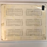 Image 3 of 1991 Official Tattoo Brand production reaper dog sheet 100-c laminated 