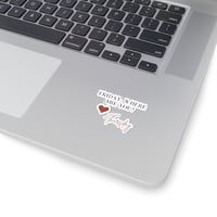 Image 1 of Friday Where Are You? Kiss-Cut Sticker Set — Heart & ‘Thursday’ Script
