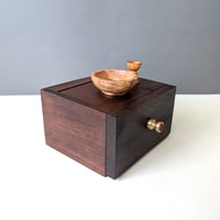 Image 3 of Mini-Altar Kit - Walnut with Padauk and Brass Turned Knob