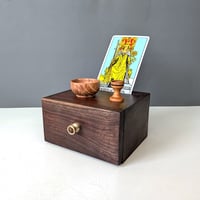 Image 1 of Mini-Altar Kit - Walnut with Bocote and Brass Turned Knob