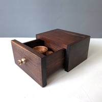 Image 3 of Mini-Altar Kit - Walnut with Bocote and Brass Turned Knob