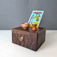 Image 1 of Mini-Altar Kit - Walnut with Jatoba and Brass Turned Knob