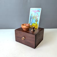 Image 1 of Mini-Altar Kit - Walnut with Goncalo Alves and Brass Turned Knob