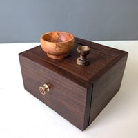 Image 2 of Mini-Altar Kit - Walnut with Goncalo Alves and Brass Turned Knob