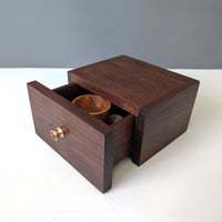 Image 4 of Mini-Altar Kit - Walnut with Goncalo Alves and Brass Turned Knob