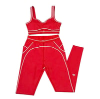 2PC RED ALO LEGGING SET