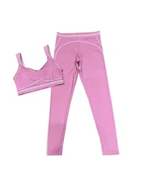 2PC PINK ALO LEGGING SET
