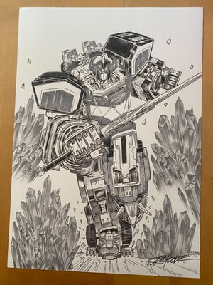 Image of Original Art Published Cover : Mighty Morphin Power Rangers #2 Cover G 1:20 Redcode // Redcode