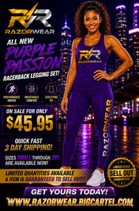 Purple Passion Racerback Leggings Set