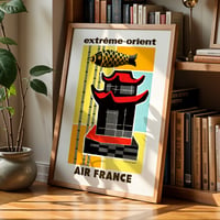 Image 3 of Extrême-Orient Air France Vintage Travel Poster