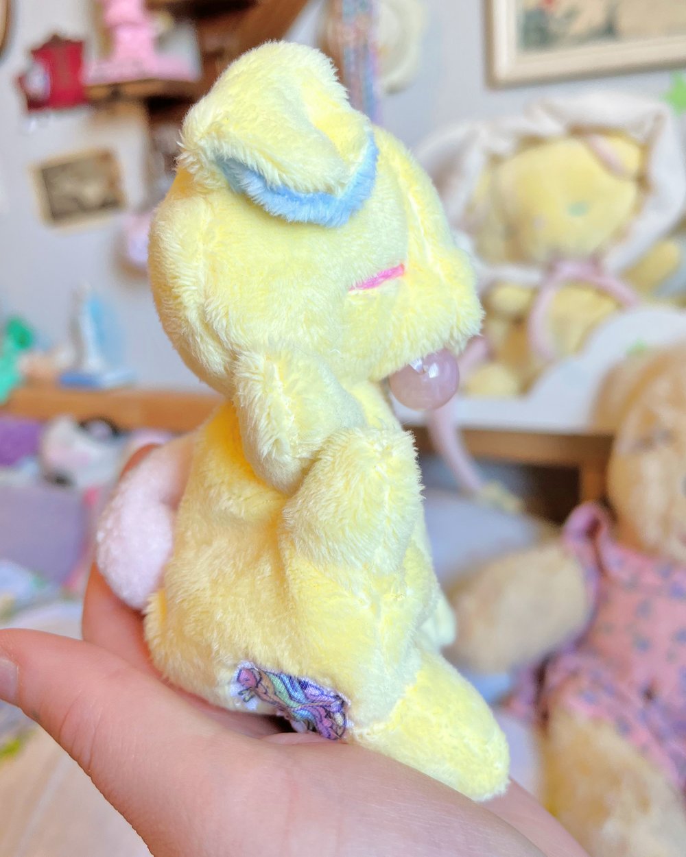Image of Hugg-A-Me Babey! Yellow with pink ball