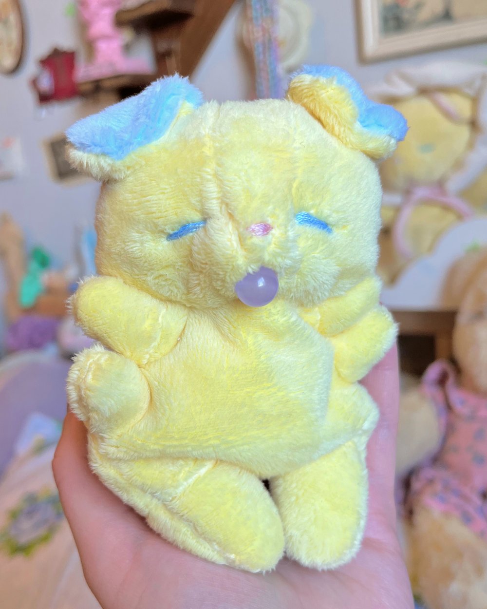 Image of Hugg-A-Me Babey! Yellow with purple ball