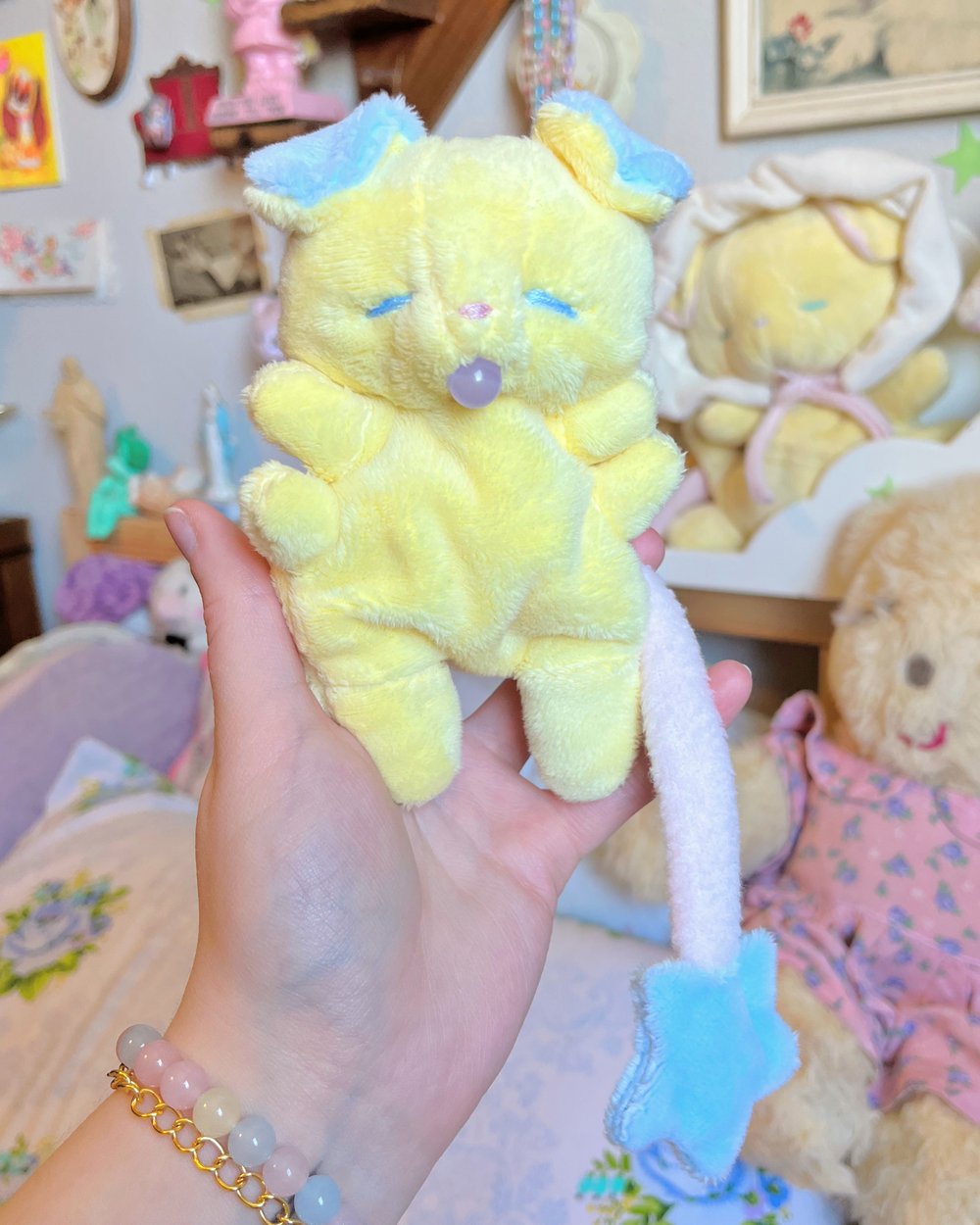 Image of Hugg-A-Me Babey! Yellow with purple ball