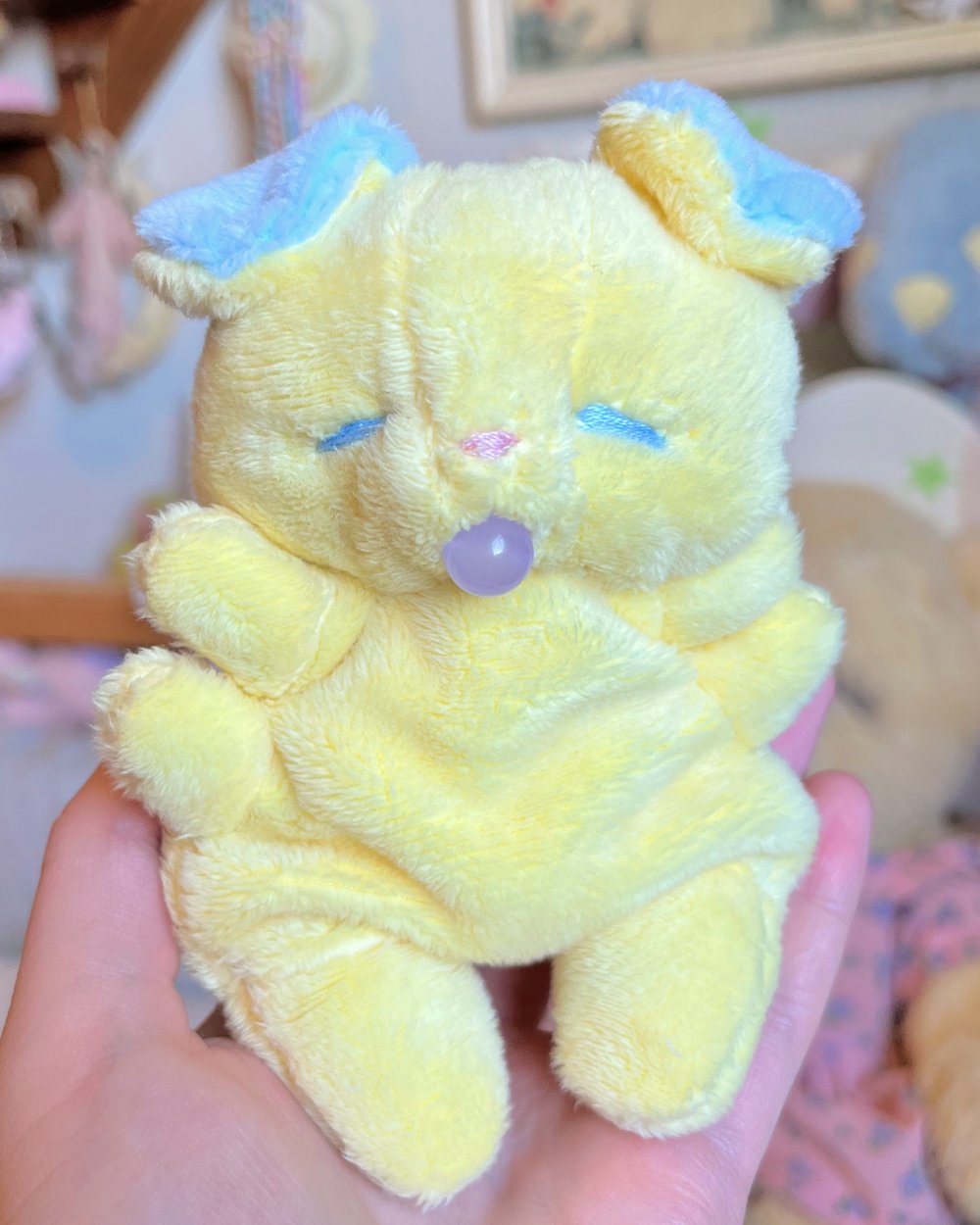 Image of Hugg-A-Me Babey! Yellow with purple ball