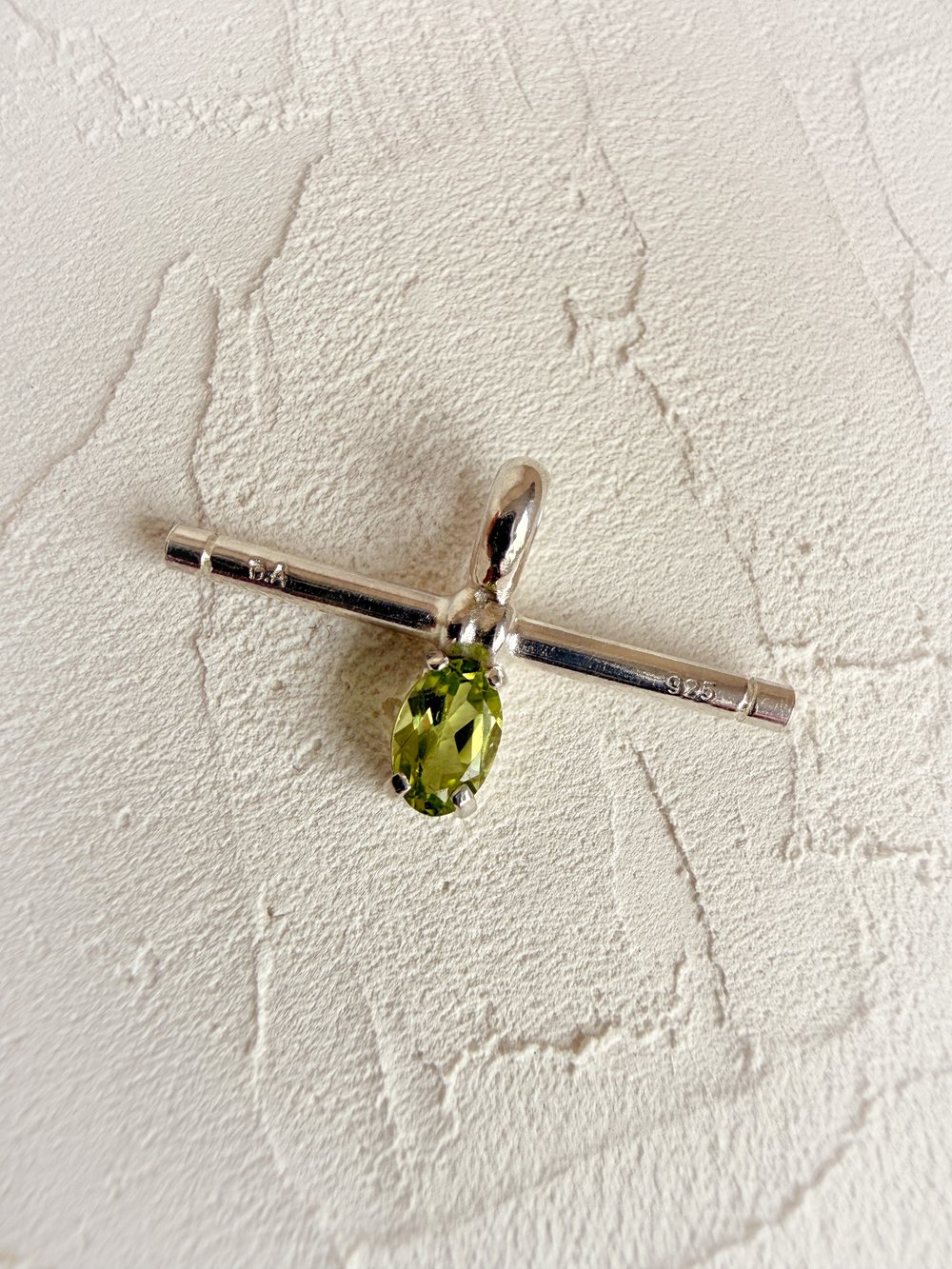 Image of Peridot T-Bar Pendant
