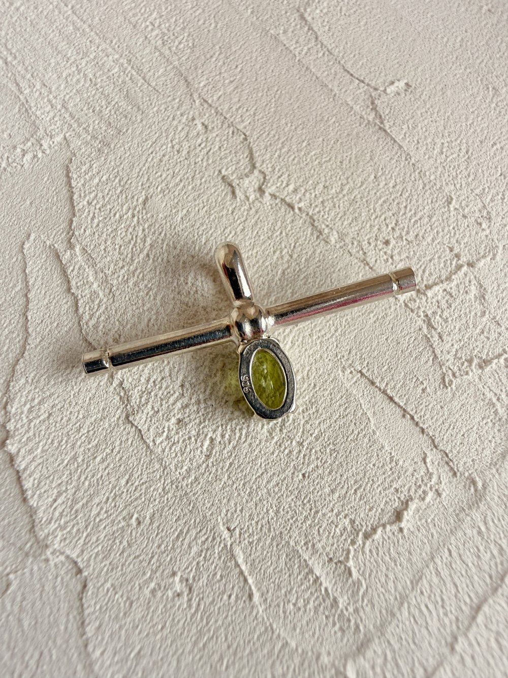 Image of Peridot T-Bar Pendant