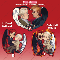Image 2 of Good omens Charms & Standees preorders