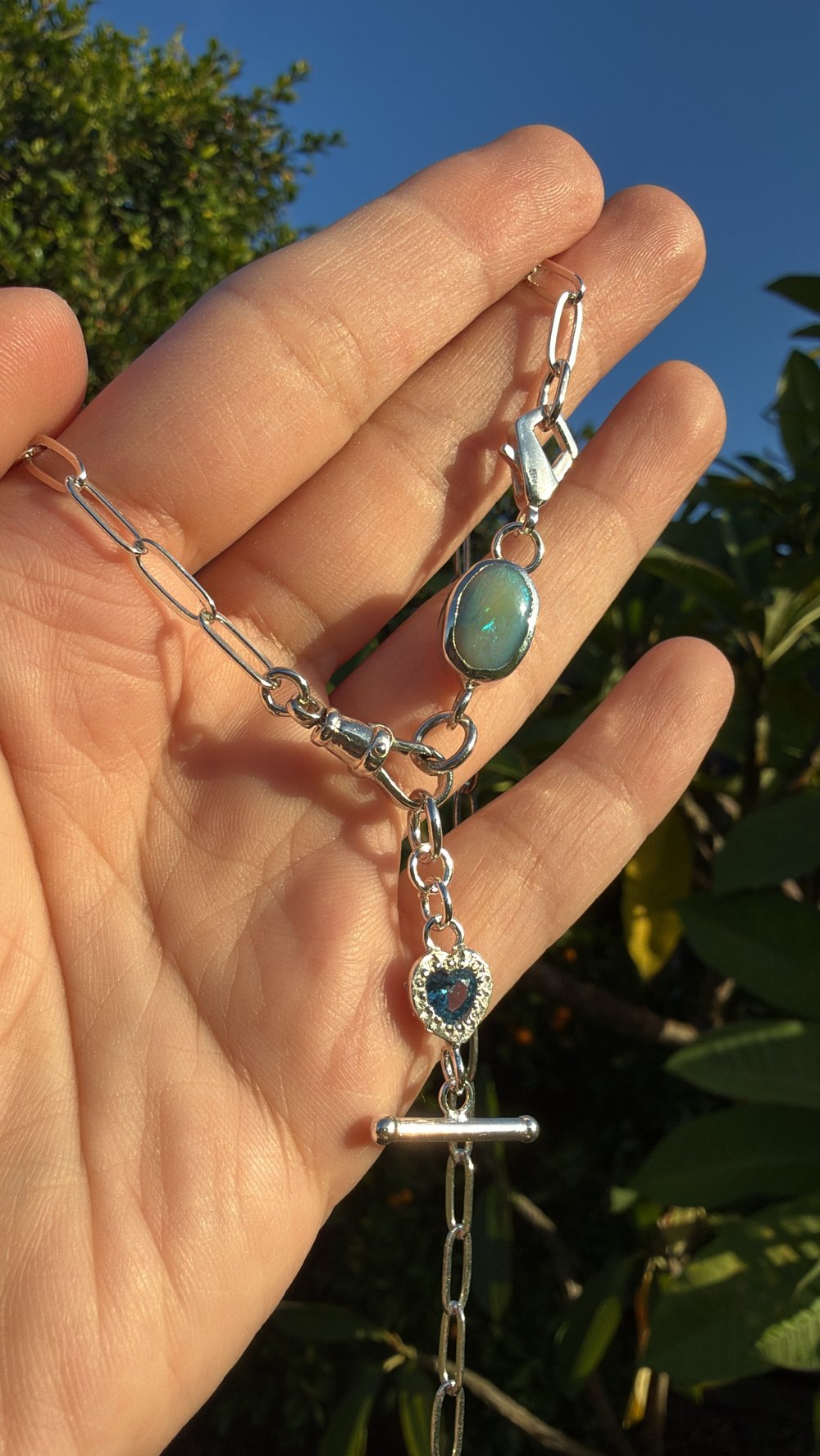 Image of Heart T-Bar Pendant