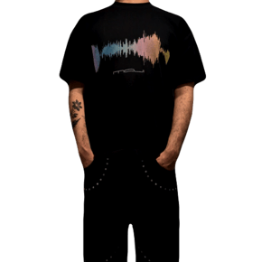 MOJI Black Wav Tee