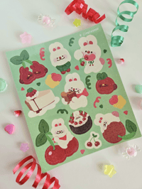 Image 2 of Cherry Buns Sticker Sheet