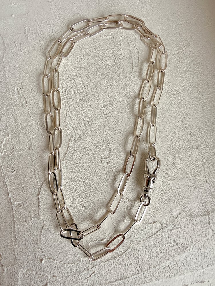 Image of Paperclip Chain with Swivel Clasp