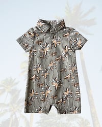 Image 1 of Stitch & Stone Palm Print Romper-3m