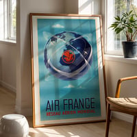 Image 1 of Air France – Réseau Aérien Mondial Vintage Airline Poster