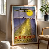 Image 1 of Air France – Amérique du Sud Vintage Travel Poster