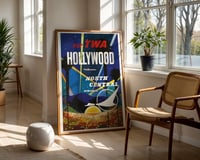 Image 2 of Fly TWA Hollywood Vintage Travel Poster