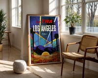 Image 2 of Fly TWA Los Angeles Vintage Travel Poster