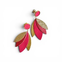 Image 1 of Boucles MIA Rose vif