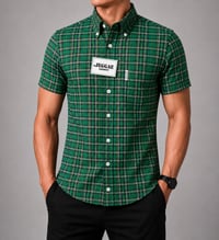 Image 1 of JEGGAE SHIRT 'RODDY-GREEN' MEN'S SHORT & LONG SLEEVE