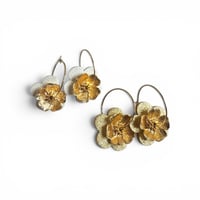 Image 1 of Boucles APPOLINE Blanc / Or