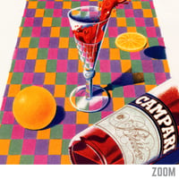 Image 5 of Milton Glaser Campari Poster | Vintage Italian Cocktail Wall Art