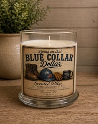 Blue Collar Dollar Candle 