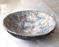 Image 12 of OOAK Paper Mache Bowl with Quartz Handles | Organic Modern Decor