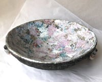 Image 14 of OOAK Paper Mache Bowl with Quartz Handles | Organic Modern Decor