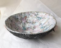 Image 15 of OOAK Paper Mache Bowl with Quartz Handles | Organic Modern Decor
