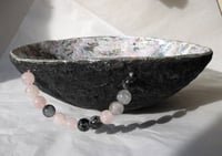 Image 18 of OOAK Paper Mache Bowl with Quartz Handles | Organic Modern Decor