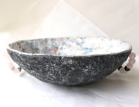 Image 19 of OOAK Paper Mache Bowl with Quartz Handles | Organic Modern Decor
