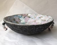 Image 25 of OOAK Paper Mache Bowl with Quartz Handles | Organic Modern Decor
