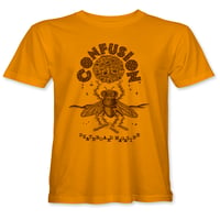 Confusion magazine - "The Fly" t-shirt (gold)