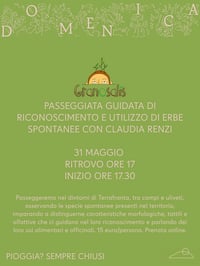 Passeggiata guidata con Claudia Renzi (Granosalis) 31 Maggio ore 17