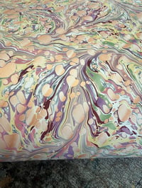 Image 2 of One-of-a-kind hand marbled paper  - 'Faie'