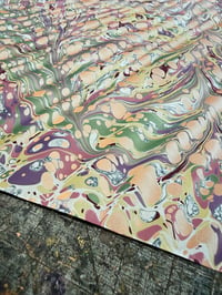 Image 3 of One-of-a-kind hand marbled paper  - 'Faie'