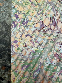 Image 6 of One-of-a-kind hand marbled paper  - 'Faie'