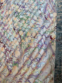 Image 7 of One-of-a-kind hand marbled paper  - 'Faie'